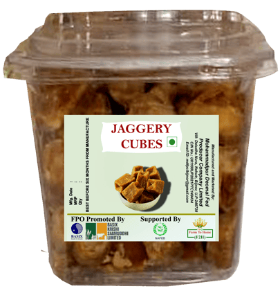 Pure Natural Fresh Desi Jaggery| Soft Block| No Sugar Added Gud| Jaggery Cubes| 1kg (pack of 2)