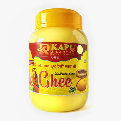 KAPU & RANCHO INTERNACIONAL Somnath Cow Ghee – Digestion and Immunity booster – 500ml (500Gm) KAPU & RANCHO INTERNACIONAL Somnath Cow Ghee – Digestion and Immunity booster – 500ml (500Gm)