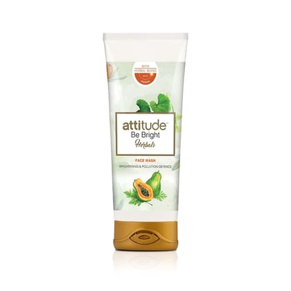  Attitude Be Bright Herbals Face Wash, 100ml Pack