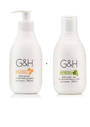 G&H Refresh+ Lotion & Body Wash Gel, 250ml