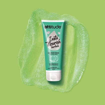 Attitude Insta Nourish Herbals Gel Face Wash for Oily skin100ml (3pc) Attitude Insta Nourish Herbals Gel Face Wash for Oily skin100ml (3pc)