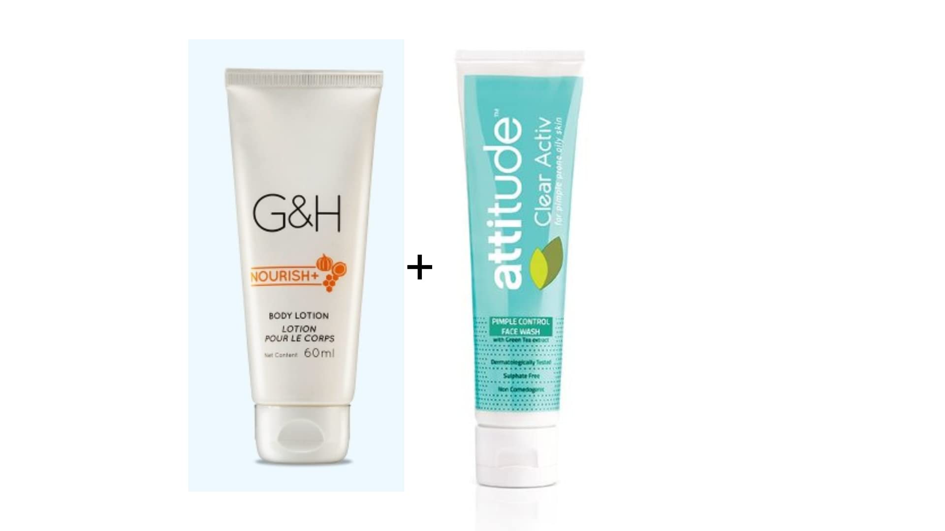 Clear Activ Pimple Control Face Wash 100ml & G&H Body Lotion 60ml combo