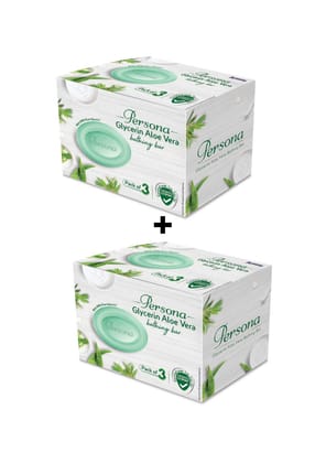 Persona Glycerin Aloe Vera Bathing Bar (Pack of 12)