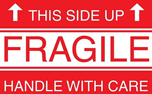 Fragile Labels Size 3x2 Inches Set of 200 Labels