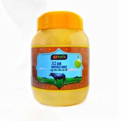 KAPU & RANCHO INTERNACIONAL Pure A2 Gir Buffalo Cultured Ghee | Traditional Bilona Method | Gir Buffalo Ghee – 1000ml (1KG) KAPU & RANCHO INTERNACIONAL Pure A2 Gir Buffalo Cultured Ghee | Traditional Bilona Method | Gir Buffalo Ghee – 1000ml (1KG)