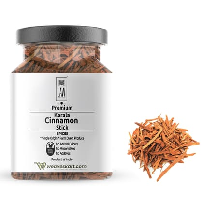 Premium Quality Single Origin Kerala Cinnamon Stick – 100 gm (in glass jar)