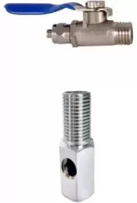 Chirag RO Water Filters - SS Inlet Valve - Complete Set - 1/4" Size RO Tube - 1 Pcs Tap Mount Water Filter