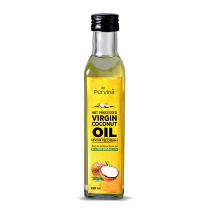 Purvina ® Pure Hot Processed Virgin Coconut Oil (Ventha Velichenna) – 250 ml Purvina ® Pure Hot Processed Virgin Coconut Oil (Ventha Velichenna) – 250 ml