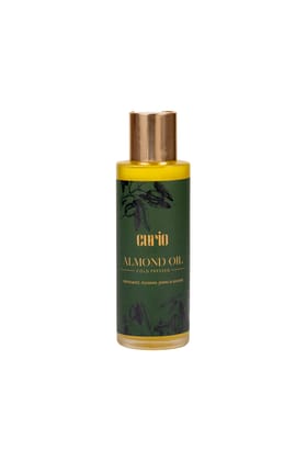 Curio Cold Wood Pressed Sweet Almond Oil | Kashmir Sweet Almonds | Himalayan Almonds | Badaam ka Tail | Provenance- Tral,Pulwama Jammu & Kashmir-100 ml Curio Cold Wood Pressed Sweet Almond Oil | Kashmir Sweet Almonds | Himalayan Almonds | Badaam ka Tail | Provenance- Tral,Pulwama Jammu & Kashmir-100 ml