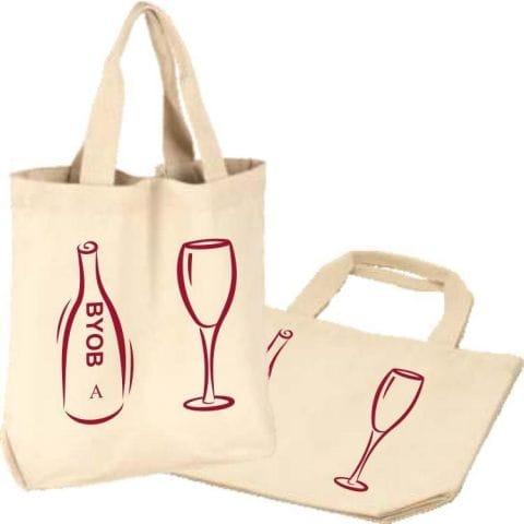 two compartment wine bag