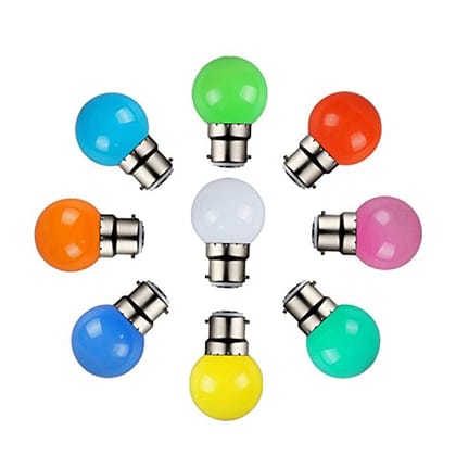 SYSKA 0.5W LED Multicolor Bulb, Pack of 12