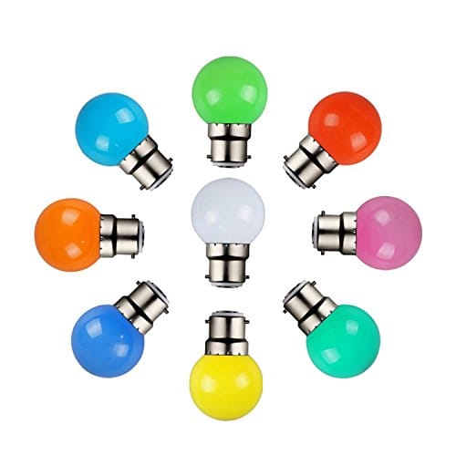 SYSKA 0.5W LED Multicolor Bulb, Pack of 12