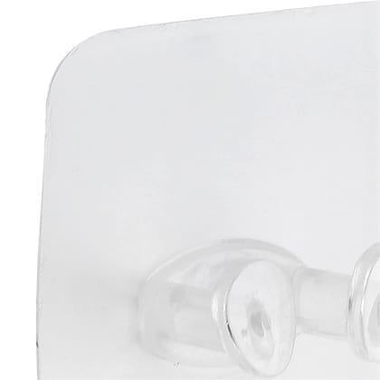 CARTBURG Wall Hook - Adhesive Wall Mount Heavy Plastic Transparent Waterproof Hooks for Hanging Towel, Keys, Coats, Hats, Bags, Kitchen Items, Perfect for Bathroom, Home, Office (12) CARTBURG Wall Hook - Adhesive Wall Mount Heavy Plastic Transparent Waterproof Hooks for Hanging Towel, Keys, Coats, Hats, Bags, Kitchen Items, Perfect for Bathroom, Home, Office (12)