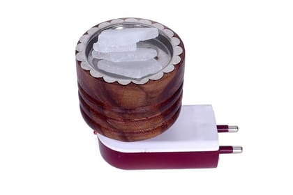 CARTBURG Kapoor Dani - Multipurpose Wooden Wave Electric Incense Burner Plug Camphor Kapoordani With Many Safety Features, Aroma Oil Burner Aroma Diffuser For Loban, Agarbatti in Home, Office, Temple (Wooden Kapoordani) CARTBURG Kapoor Dani - Multipurpose Wooden Wave Electric Incense Burner Plug Camphor Kapoordani With Many Safety Features, Aroma Oil Burner Aroma Diffuser For Loban, Agarbatti in Home, Office, Temple (Wooden Kapoordani)