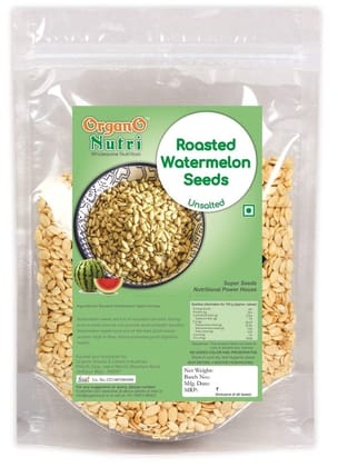 OrganoNutri Roasted Watermelon Seeds - Unsalted | Roasted Magaj