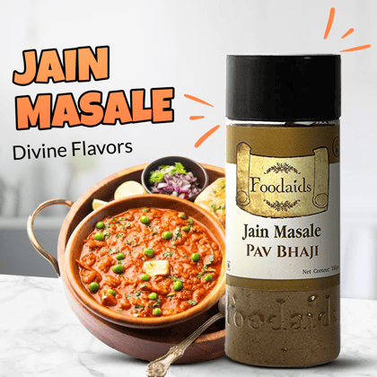Foodaids Jain Pav Bhaji Masala Powder / No Onion , No Garlic 100 Gm Foodaids Jain Pav Bhaji Masala Powder / No Onion , No Garlic 100 Gm