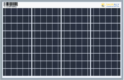 60W, 12V Saurally Solar Panel MONO PERC