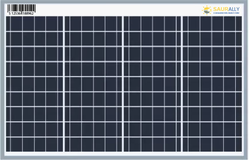 60W, 12V Saurally Solar Panel MONO PERC