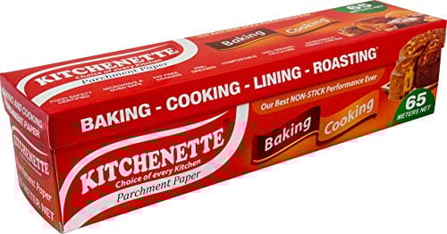 Kitchenette Baking and Cooking | Parchment Paper | 65 Meters | Non Stick | Fat Free Cooking | Food Grade | Microwave Safe|Butter Paper |