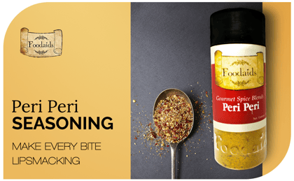 Foodaids Peri Peri Masala for French Fries / Momos - 100 Gm Foodaids Peri Peri Masala for French Fries / Momos - 100 Gm