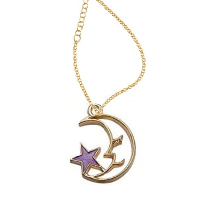Rack Jack Y2K Charm Pendant - Moon and Star - Purple Rack Jack Y2K Charm Pendant - Moon and Star - Purple