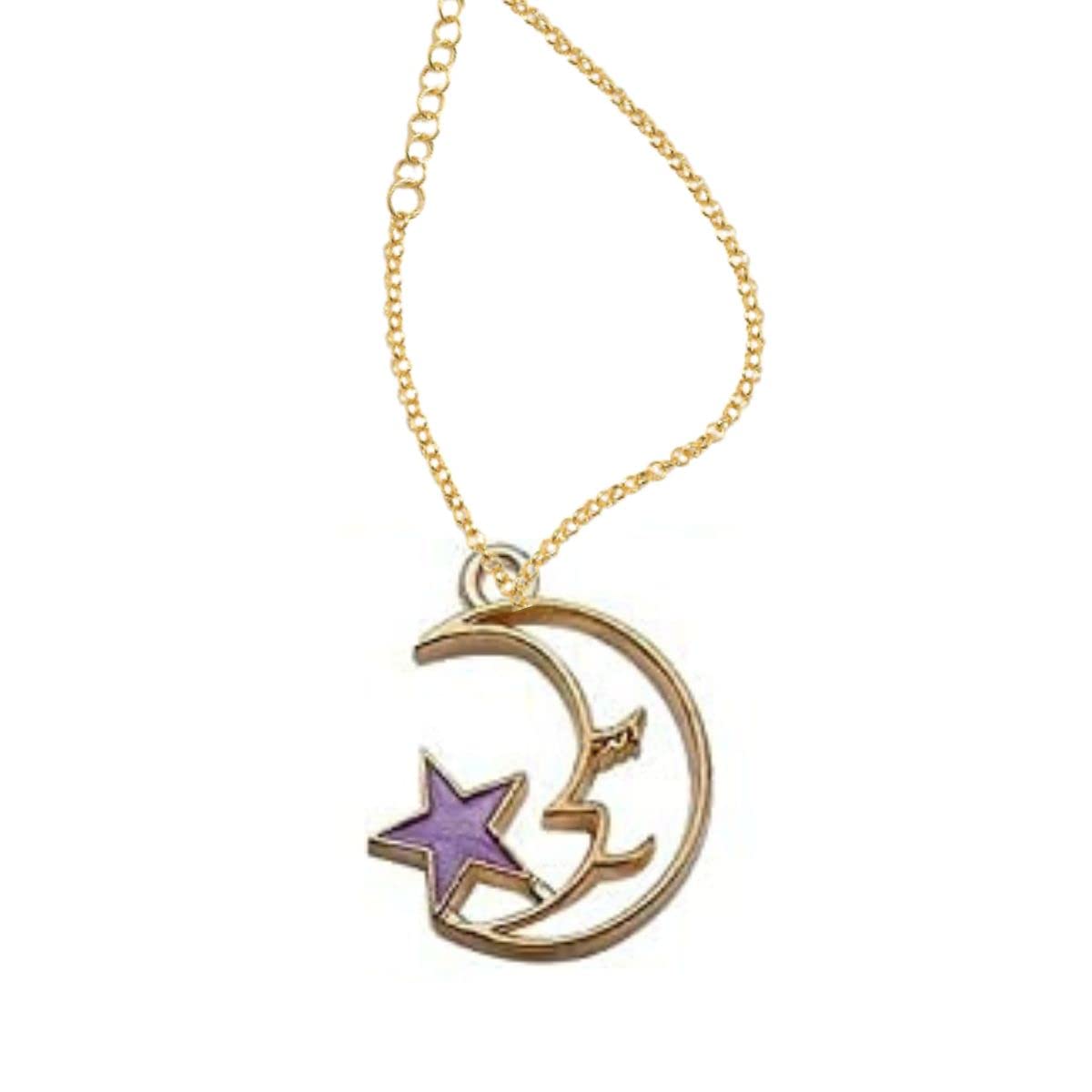 Rack Jack Y2K Charm Pendant - Moon and Star - Purple