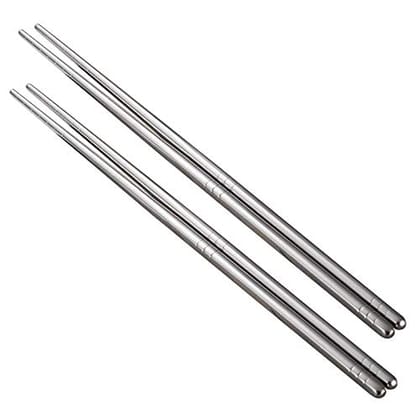 Rack Jack resuable eco-Friendly Stainless Steel Chopsticks - Silver - 2 Pairs Rack Jack resuable eco-Friendly Stainless Steel Chopsticks - Silver - 2 Pairs