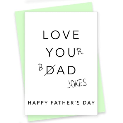 Rack Jack Father's Day Funny Greeting Card - Love Your Bad Jokes Rack Jack Father's Day Funny Greeting Card - Love Your Bad Jokes
