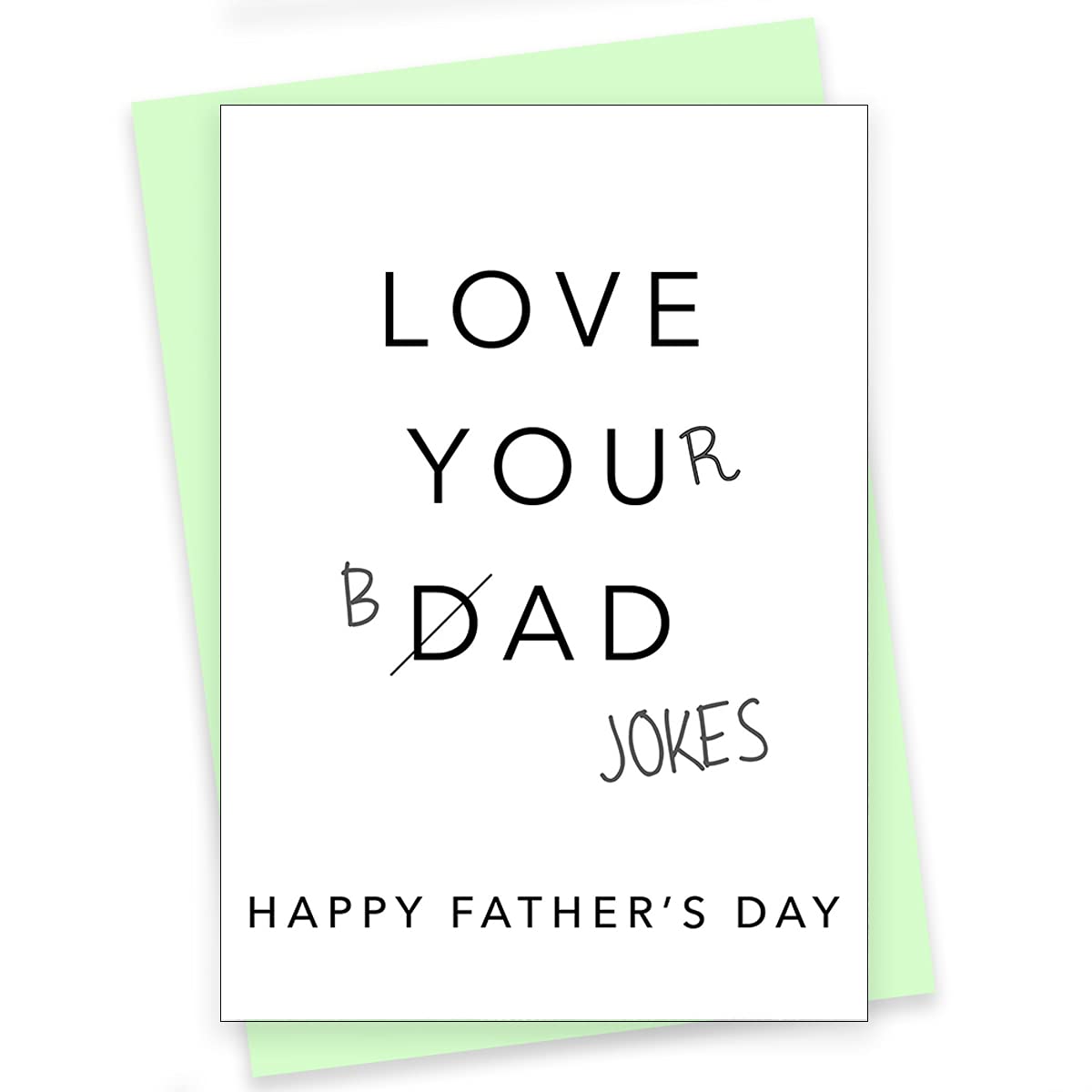 Rack Jack Father's Day Funny Greeting Card - Love Your Bad Jokes