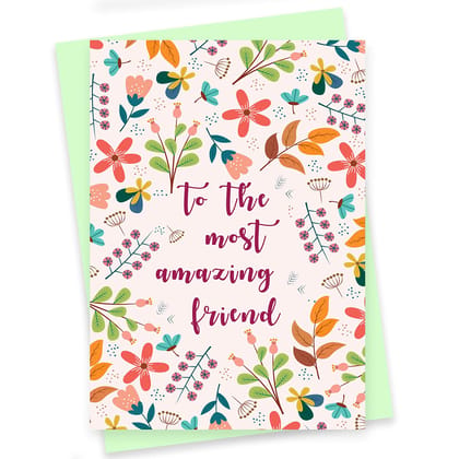 Rack Jack friendship's day greeting card with envelope - most amazing friend Rack Jack friendship's day greeting card with envelope - most amazing friend