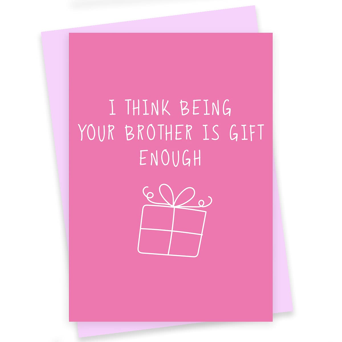 Rack Jack Rakshabandhan Funny Greeting Card - Being Your Brother is Gift Enough