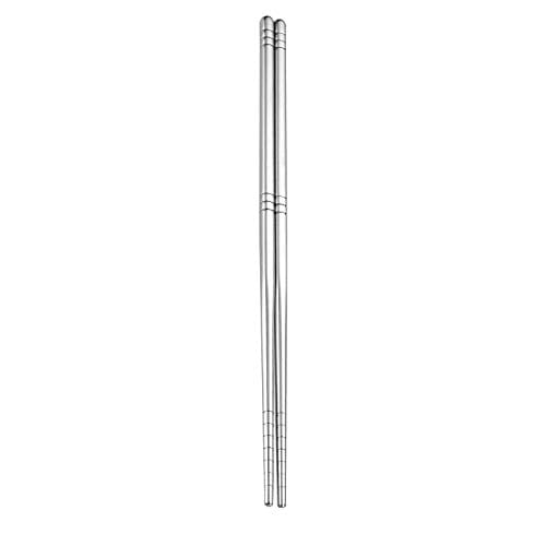 Rack Jack resuable eco-Friendly Stainless Steel Chopsticks - Silver - 1 Pair