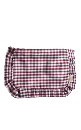 Ocau Cotton Checked Make Up Pouch Set of 2 Ocau Cotton Checked Make Up Pouch Set of 2