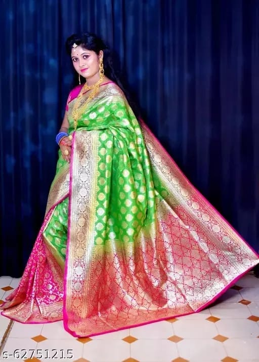 Women katan Banarasi saree