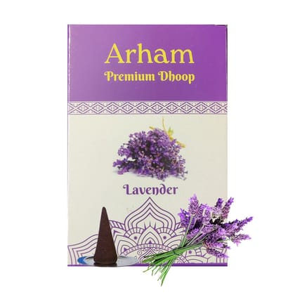 Bodysoul Premium Lavender dhoop Cone 50 gm |Pack of 3| Dhoop Cones for Pooja | Charcoal Free| 100% Organic | Lavender Incense Cone…