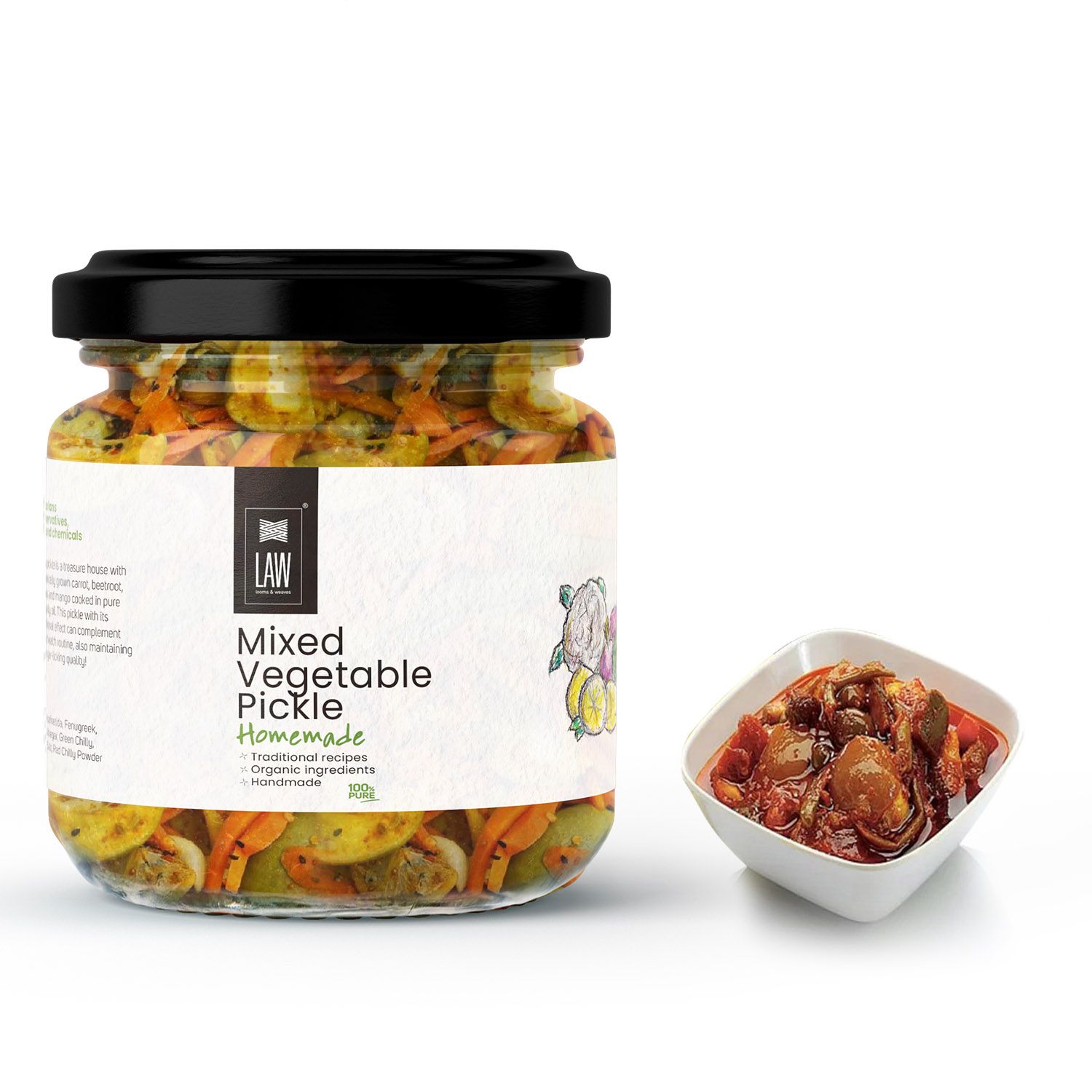 Homemade Mixed Vegetables Pickle – Handmade/Preservative free/Grandma’s Secret Recipe/Kerala Style