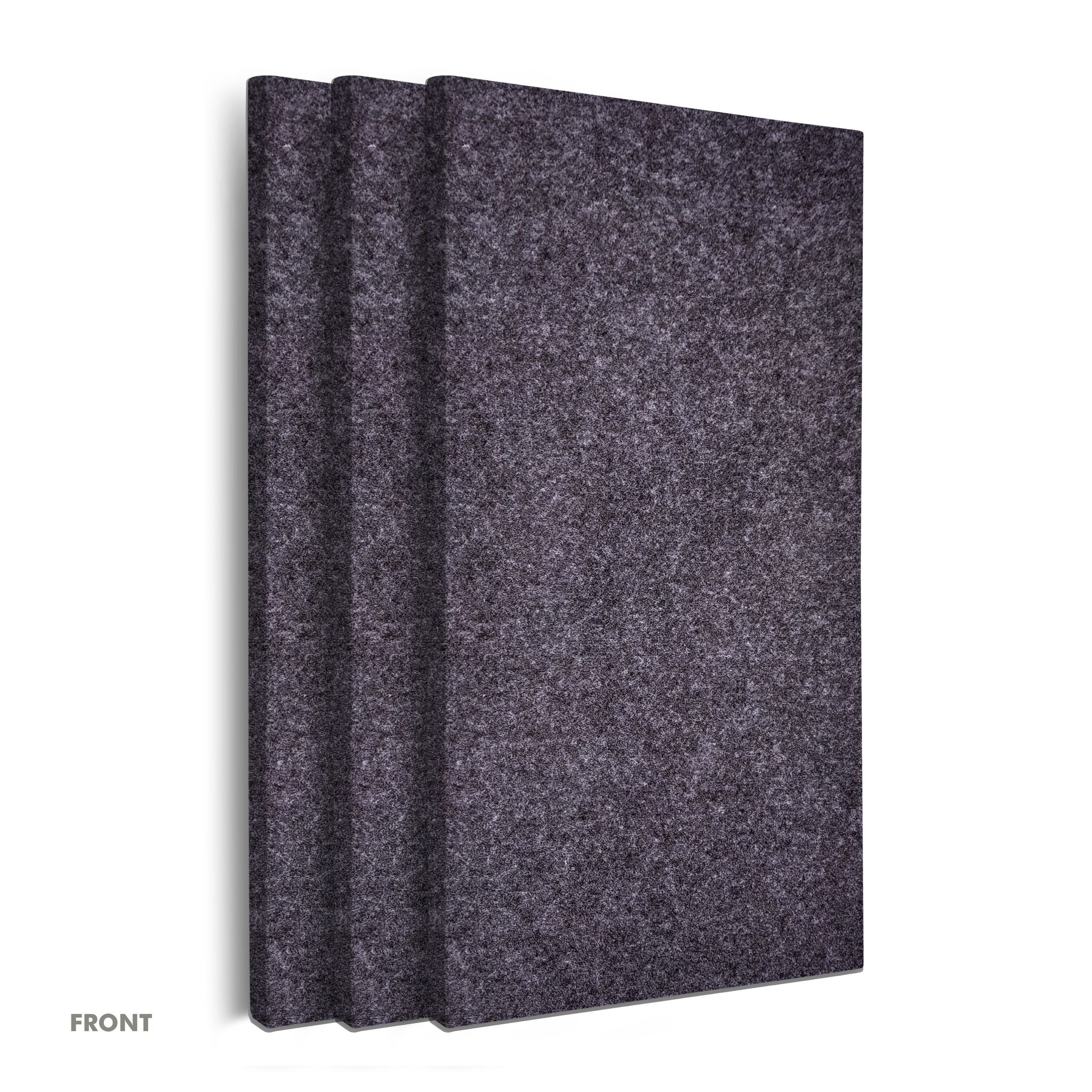 AMSSKAR 1000mm X 500mm X 50mm, Fabric Wrapped Acoustic Sound Absorbing Panel, Fire & Moisture Proof with 10 Years Long Durability, WPC Material (Interior) NRC >0.90~0.05 (Smoky Black) Pack Of 3