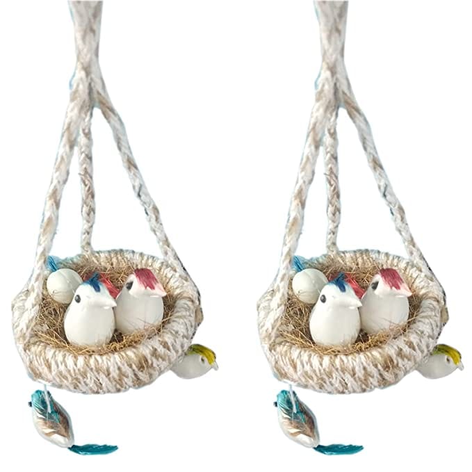 Bird Nest for Jute Hanging Jhumar set of 2 | Chidiyan Ka Ghosla | Home&Decor | Outdoor |