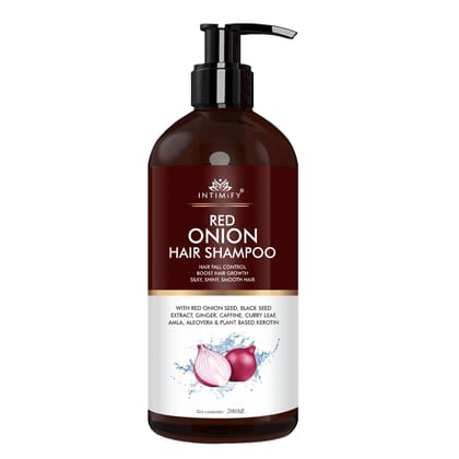 Intimify Onion Shampoo for hair growth, Onion shampoo, red onion shampoo, hair fall shampoo, hair growth shampoo, anti dandruff shampoo