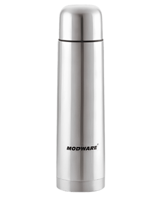 Modware Bullet Vaccum Flask 500 ml Bottle (silver steel)