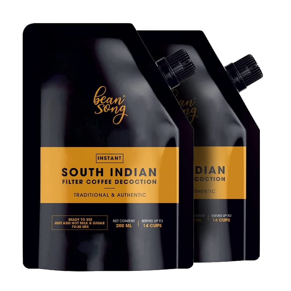 BEAN SONG SOUTH INDIAN FILTER COFFEE LIQUID DECOCTION 200ML - PACK OF 2