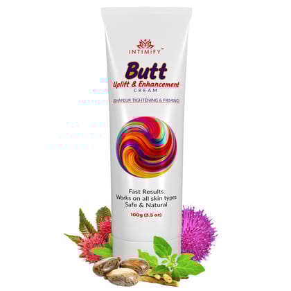 Intimify Butt Uplift Cream, buttock enlargement cream, butt tightening cream, hips growth oil