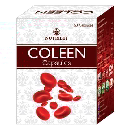 Nutriley Coleen Iron Supplement Capsules Fights with weakness and fatigue. Improves energy, endurance and tolerance (60 caps)