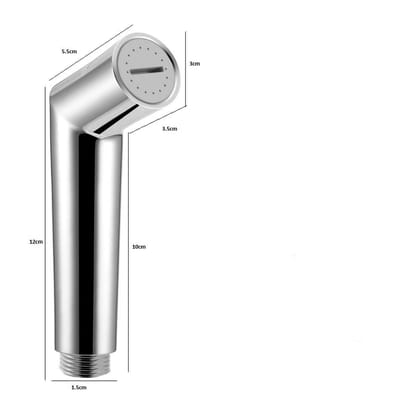 SILVER COIN Slider Health Faucet with Hose Pipe and Hand Shower Stand for Bathroom/Jet Spray for Toilet (Light Weight, Great Grip, Precise Flow) (Slide ABS)