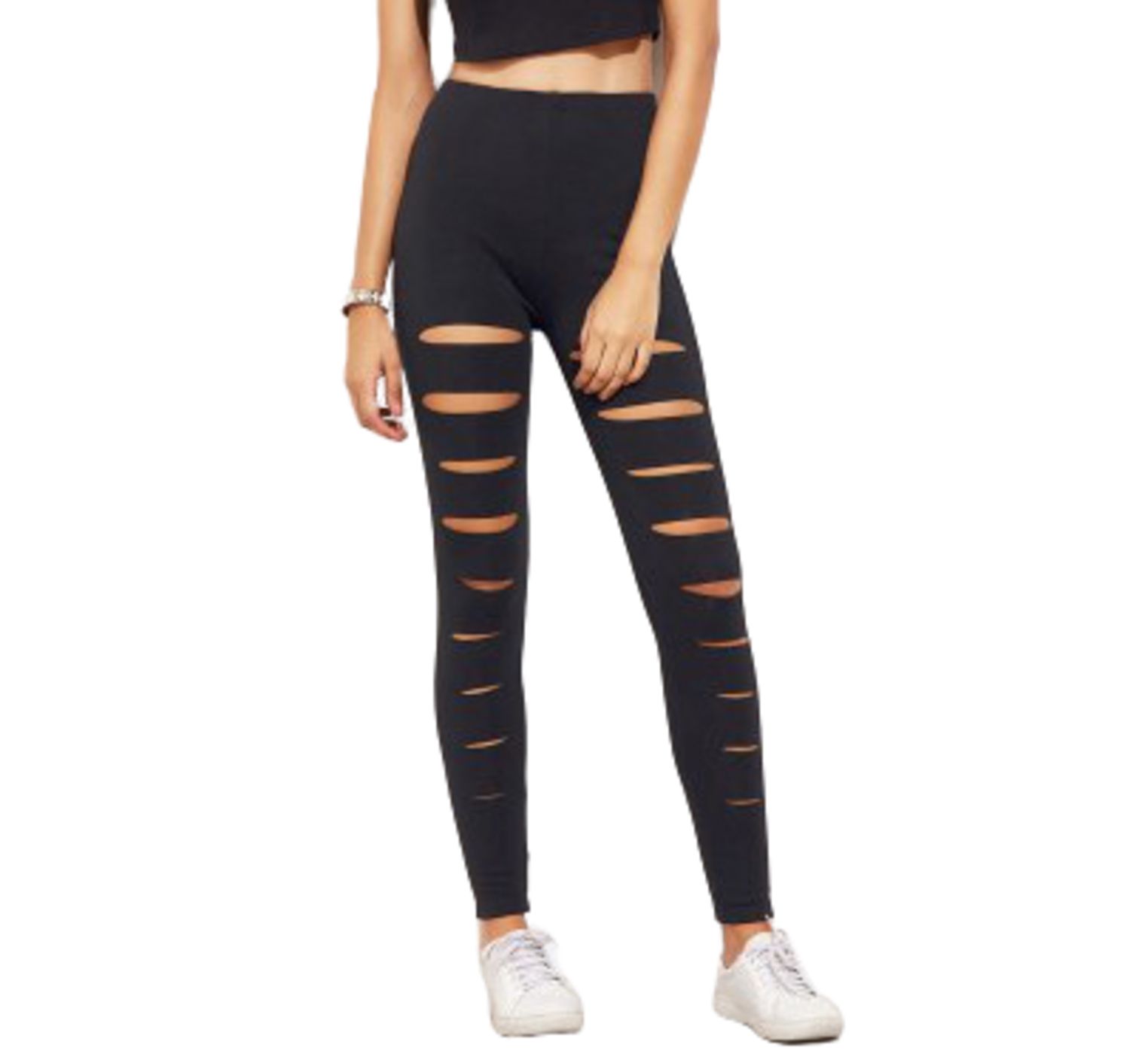 Latest Street Fashion Women's Cut Out Skinny Gym Yoga Sports legging Tights Pants