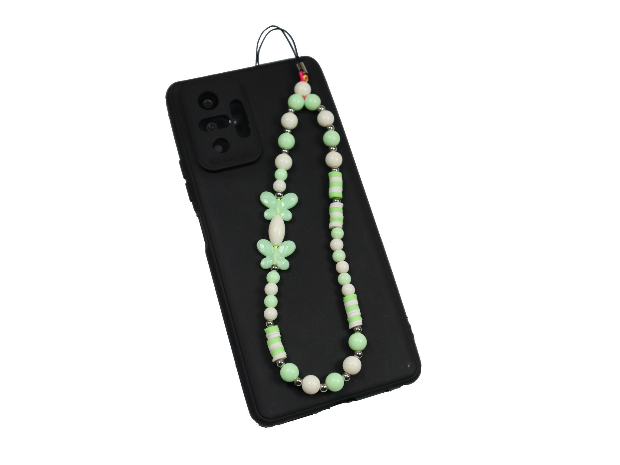 kamule Luxury Neon Green Mobile Case Phone Charm