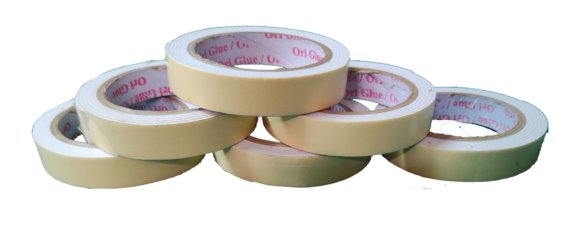 Sabhyatam Double Sided Adhesive Foam Tape for decoration, stationary, crafts, repairs and more (Length 2 mts approx, Width 20 mm and Thickness 2 mm) (Pack of 6)