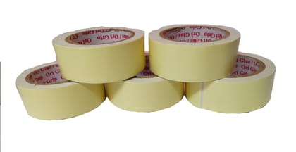 Sabhyatam Double Sided Adhesive Foam Tape for decoration, stationary, crafts, repairs and more (Length 2 mts approx, Width 40 mm and Thickness 2 mm) (Pack of 5) Sabhyatam Double Sided Adhesive Foam Tape for decoration, stationary, crafts, repairs and more (Length 2 mts approx, Width 40 mm and Thickness 2 mm) (Pack of 5)