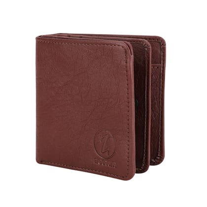 ZOSTER Brown Vegan Leather Wallet for Men & Women - Stylish and Sustainable Wallet