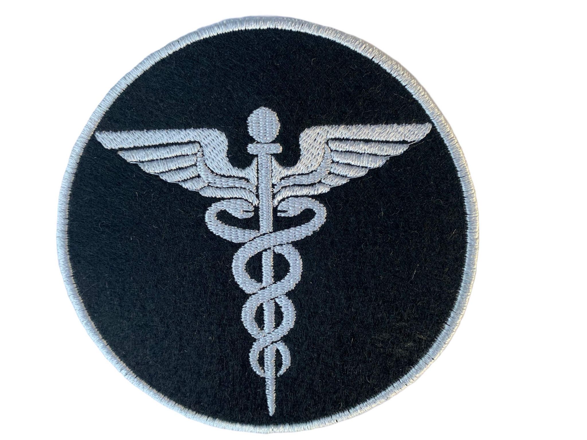 Medical Symbol Patch - Rod of Asclepius Emblem